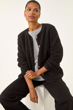 Roman Fleece Pocket Front Jacket