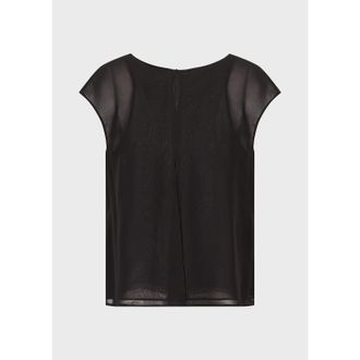 Emporio Armani Womens Top in Black - Size 10 UK