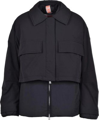 Dekker Black Padded Polyamide-Blend Coat