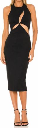 Mother of All Danielle Cutout Midi Dress In Black