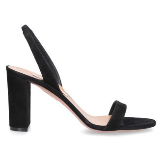 Aquazzura Emanuela Block Sandals, Black
