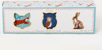 Fat Face FatFace Multi 3 Pack Woodland Socks in a Gift Box