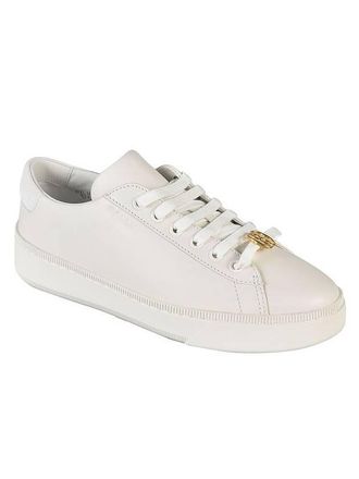 Bally Ladies White Raise Lace-Up Leather Sneakers