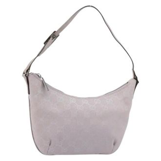Gucci Pre-owned Shoulder Bags, female, Purple, Size: ONE SIZE Pre-owned GG Canvas Shoulder Bag