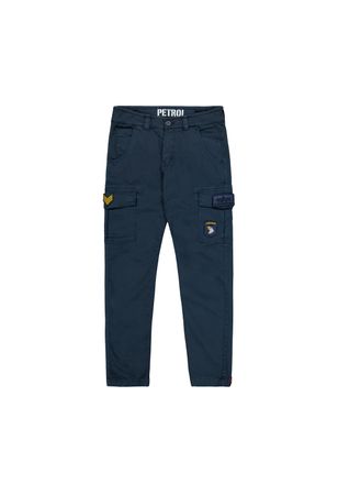 Alpha Industries Cargohose ALPHA INDUSTRIES Petrol Patch Pant, Herren, Gr. 30, Normalgr&ouml;ssen, blau (ultra navy), Obermaterial: 98% Baumwolle, 2% Elastan; Futter: 100% 