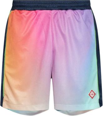 Casablanca Shorts With Faded Effect And Logo