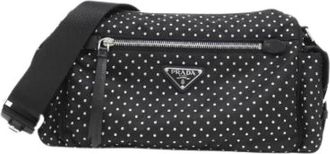 Prada Pre-owned Vela Borchie Schoudertas - Dames - Vintage Schoudertas - Zwart - ONE Size - Vintage