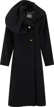 Vivienne Westwood Breeze Coat - Dames - Mantel - Zwart - XS - Wol - Jassen