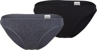 Stoic TrosaSt. Brief 2-Pack Kunstfaserunterw&auml;sche f&uuml;r Damen | schwarz