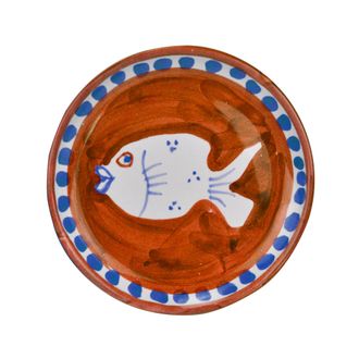 Arcucci poiseidone orange saucer bread &oslash;17 cm