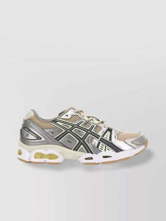 Asics synthetic leather low-top sneakers
