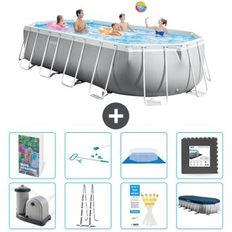 Intex Piscina Prism Frame Oval - 610x305x122 Cm - 9-piezas S565