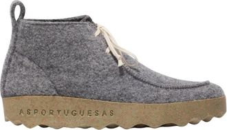 Asportuguesas Cody - Dames - Veterlaarzen - Grijs - 37 EU - Wol - Schoenen