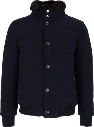 Moorer Cleros-MRW Jas - Heren - Winterjassen - Blauw - XL - Wol - Jassen