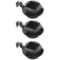 OEM Paquete De 3 Luces Solares Para Canalones, Ilumina F&aacute;cilmente Tu Jard&iacute;n O Patio (con Tornillos De Montaje) - Crezuo