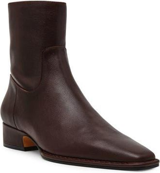 Steve Madden Define Block Heel Bootie in Burgundy Leather at Nordstrom, Size 7.5
