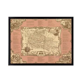 Artery8 Murals Of East Los Angeles Framed Canvas Wall Art Print | Size: W24 x H32