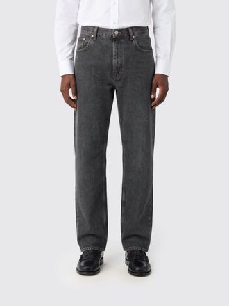 Sunflower Jeans straight in denim di cotone a vita media con cinque tasche