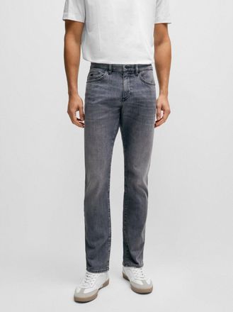 HUGO BOSS Mens Dark Grey Delaware Slim Fit Jean - Size 36W/34L