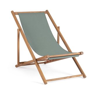 Outdoor Living Tumbona acacia cuerda verde bosque