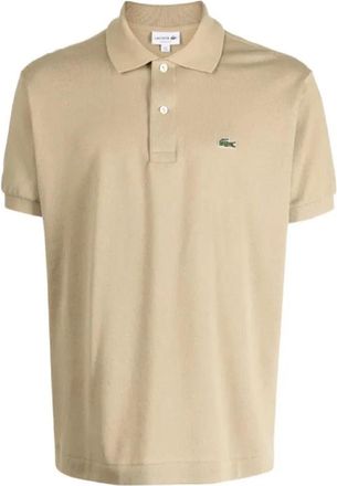 Lacoste Polo Shirts - Heren - Polos - Beige - S - Katoen - Tops