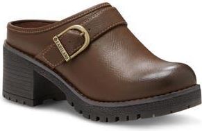Eastland Nola Block Heel Lug Sole Clog in Brown at Nordstrom Rack, Size 10