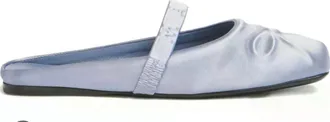 Marni Womens Sabot Slip On Flat In Cloud
