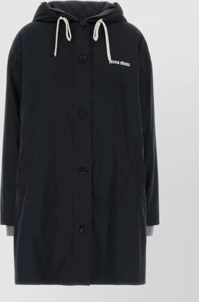 Miu Miu single-breasted parka coat