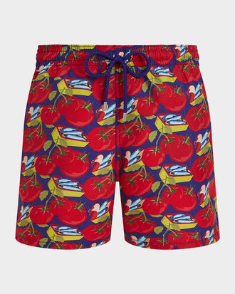 Vilebrequin Men & apos;s Sardine and Tomato Swim Trunks