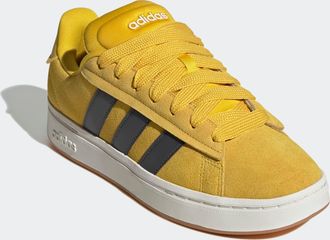 adidas Sneaker ADIDAS SPORTSWEAR GRAND COURT ALPHA, Herren, Gr. 43, gelb (utility gelb, grau six, gum 3), Leder, Synthetik, Schuhe Sneaker, Design inspiriert