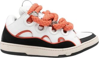 Lanvin Schoenen, Heren, Wit, 45 EU, Leer, Curb Sneakers