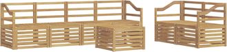 vidaXL Conjunto De Sof&aacute;s De Exterior 7 Uds. Blanco Vidaxl