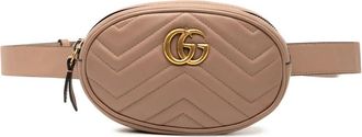 Gucci Marsupio GG Marmont in pelle matelass&eacute; 2016-2025 - Marrone