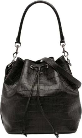 Saint Laurent Pre-owned Bucket Bags, female, Black, Size: ONE SIZE Pre-owned Emmanuelle Bucket Bag
