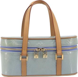 Louis Vuitton Sullivan Horizontal Monogram Vernis Purple Patent_Leather Handbag (Pre-Owned)