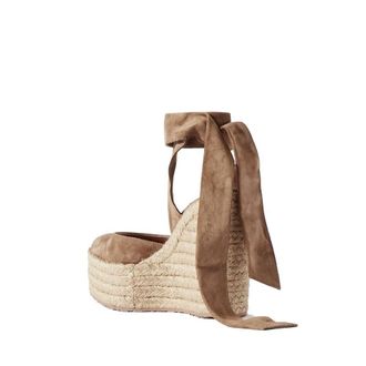 Gianvito Rossi Womens Beige Calfskin Espadrilles Shoe