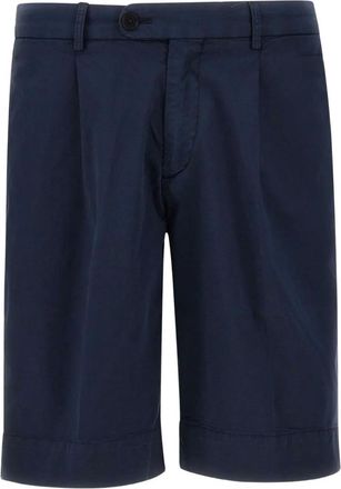 Devore Incipit Bermuda con pieghe - Blu