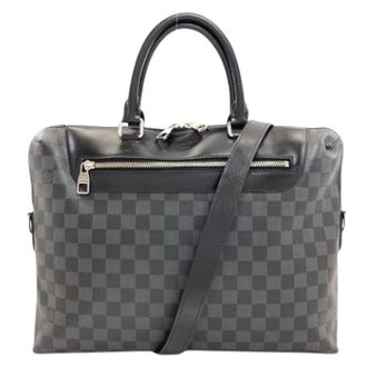 Louis Vuitton Pre-owned Handbags, male, Gray, Size: ONE SIZE Pre-owned Briefcase