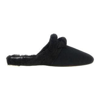 Alexandre Birman Clarita Babouche Shearling - Dames - Slip ons - Zwart - 39 EU - Su&egrave;de - Schoenen