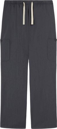 Palm Angels Monogram drawstring-waist trousers - unisex - Spandex/Elastane/Virgin Wool/Polyester - 48 - Grey