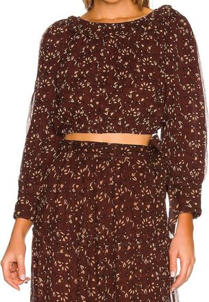 Cleobella Yasmin Blouse In Zadia Block Print
