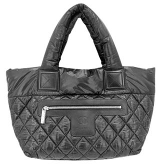 Chanel Bolso Tote Vintage de Nylon Pre-owned - Pre-owned - Mujer - Negro - ONE SIZE