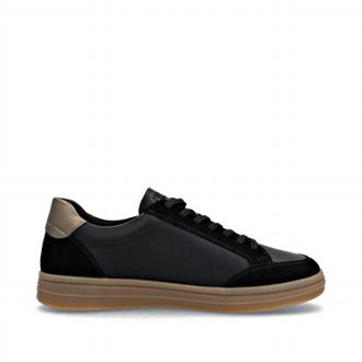 Rieker Mens Demi 04 Sneaker In Schwarz/schwarz/brown/bronze/s