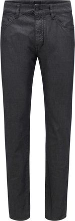 HUGO BOSS Mens Five Pocket Design Slim Fit Jeans in Dark Grey - Size 30W/34L