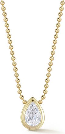 Glaze Jewelry Pear Cut Moissanite Pendant Necklace in Gold at Nordstrom Rack