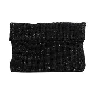 Twentyfourhaitch Mini Pochette in Maglia Strass - female - Twentyfourhaitch - Clutches - Black - ONE SIZE - Bags