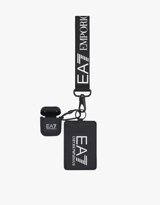 Emporio Armani Mens AirPods Cover And Card Holder Wristlet