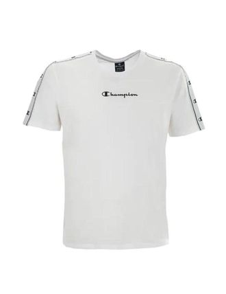 Champion Legacy American Tape Small Logo S/S T-Shirt, White, XS Mens