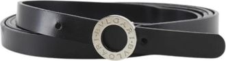 Bulgari Pre-owned Calf Belt - Dames - Vintage Accessoires - Zwart - ONE Size - Leer - Vintage
