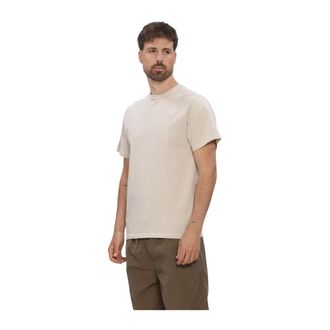 For&eacute;t Oak Pigment Dye T-Shirt - Heren - Tops - Beige - Maat: M Katoen